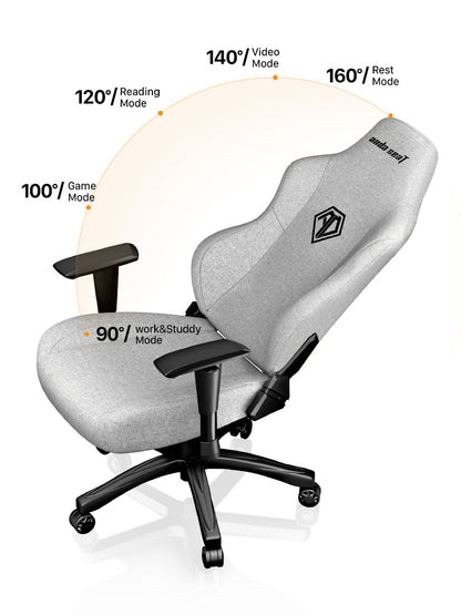 AndaSeat Phantom 3 Premium Gaming Chair, Grey, product image 9