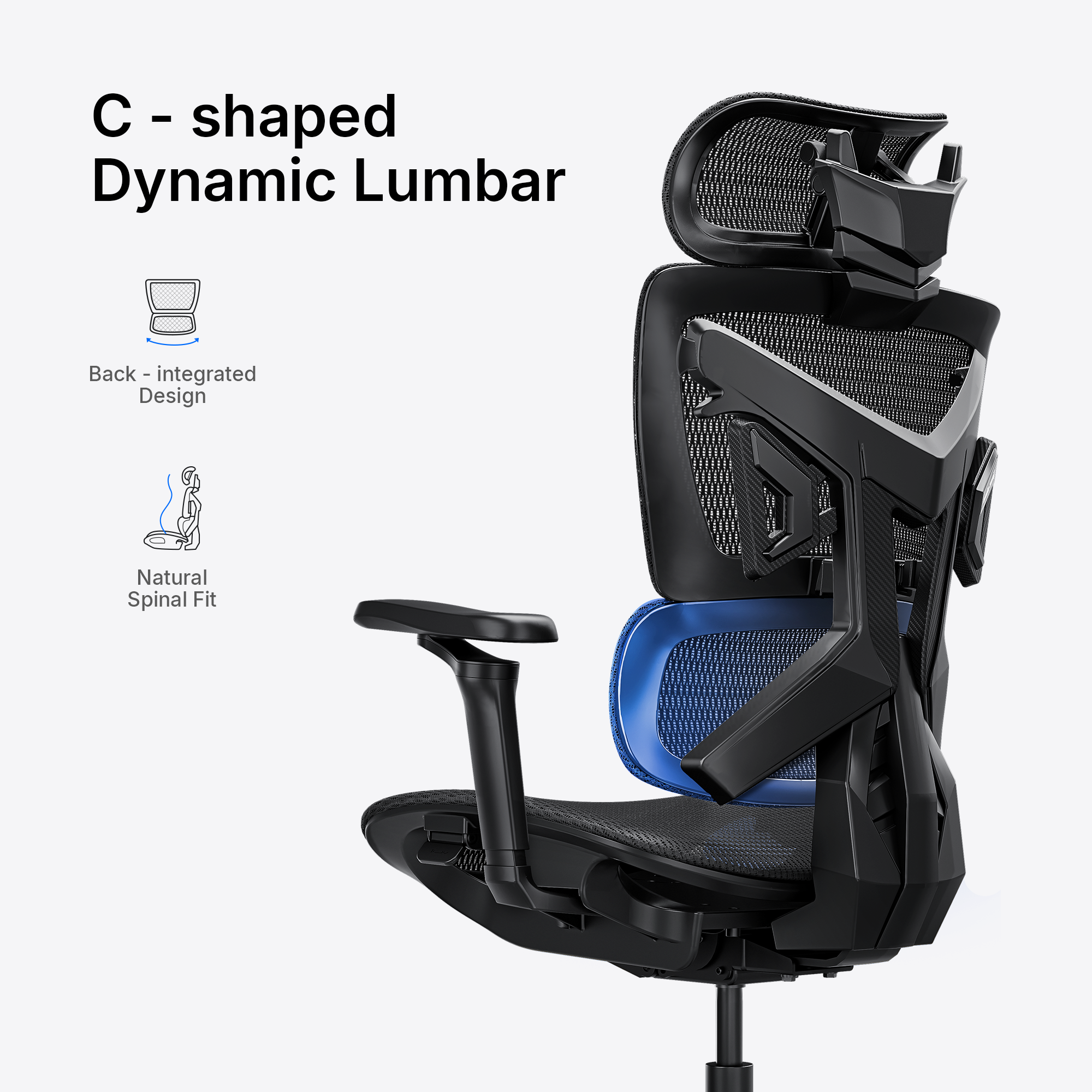 AndaSeat X-Air Pro Mesh Gaming Chair, Black, product image 10