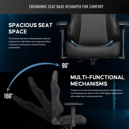 AndaSeat Gravity Premium Gaming Chair, Black, product image 5