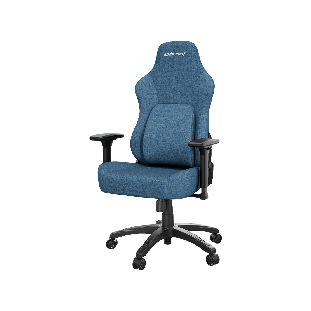 Phantom 4 Ergonomic Gaming Chair | Blue | Large | Linen Fabric