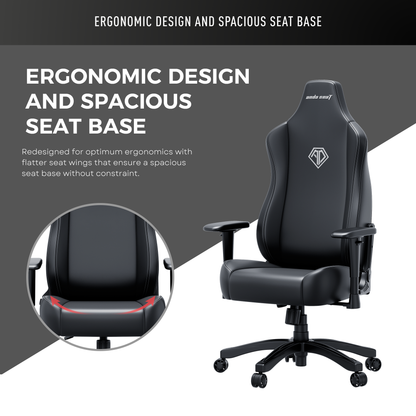 AndaSeat Novis Max Gaming Chair, Black, product image 7
