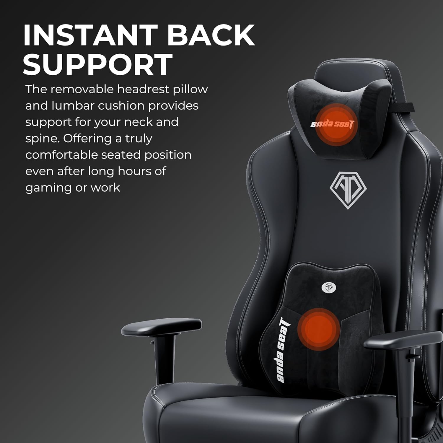 AndaSeat Novis Ultra Gaming Chair, Black, product image 3