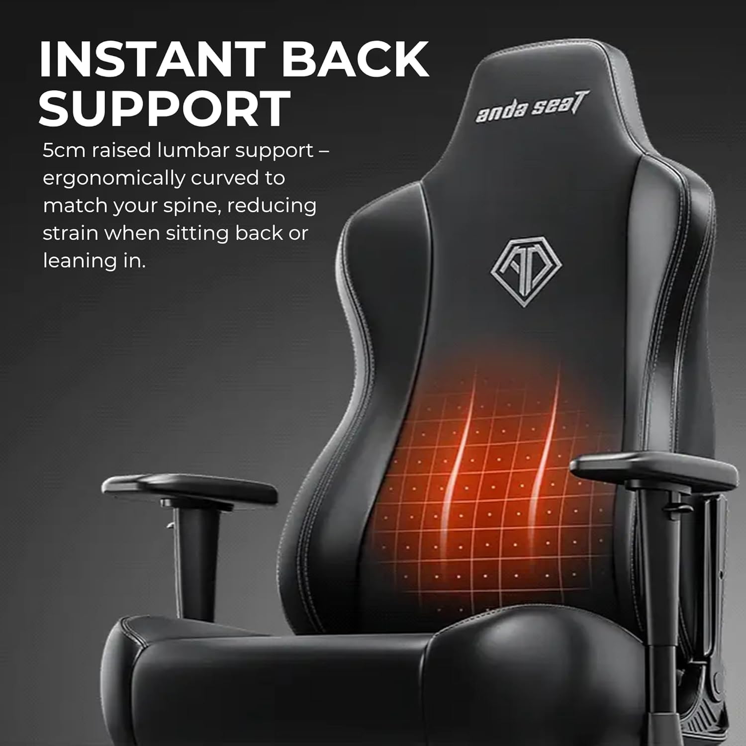AndaSeat Novis Ultra Gaming Chair, Black, product image 7