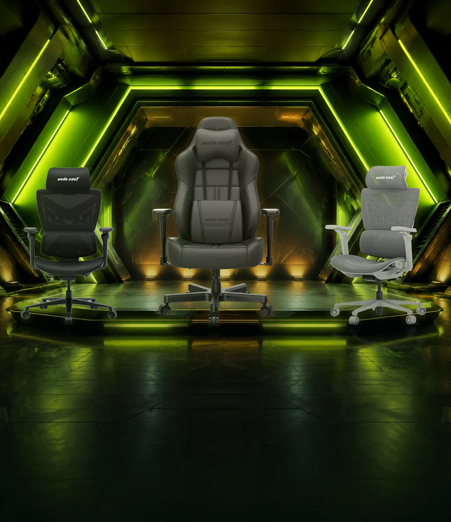 AndaSeat Dark Demon Dragon and X-Air Pro gaming chairs, with £30 off selected Black and Grey variants.