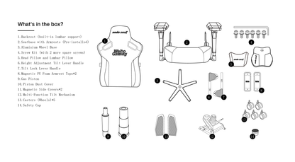 AndaSeat Kaiser 3 Pro Gaming Chair, WBG Edition, product image 9
